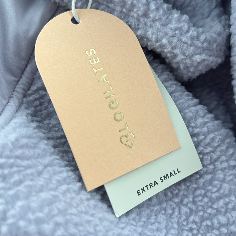 Blogilates Women's Campfire Fleece Full Zip Jacket Evening Haze Light Purple - Picture 6 of 6